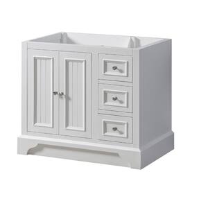 Kingswood 36 in. W x 23 in. D x 32 in. H Bath Vanity Cabinet without Top in White