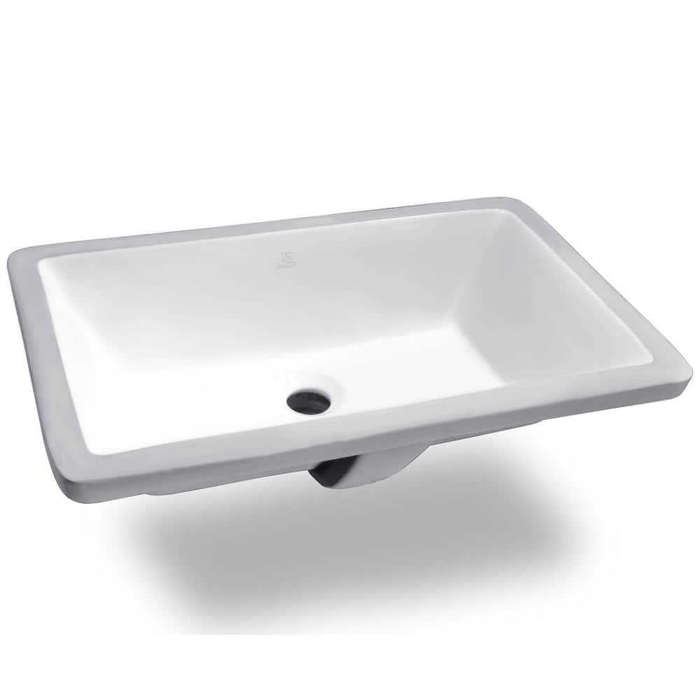 ANZZI Rhodes Series 7 in. Ceramic Undermount Bathroom Sink Basin in White  LS-AZ112 - The Home Depot