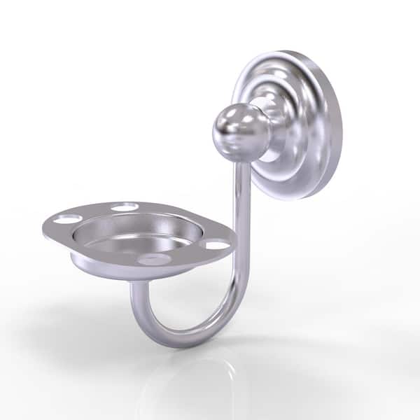Allied Brass Que New Collection Tumbler and Toothbrush Holder in Satin Chrome