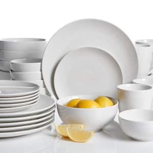 Ogalla 30-Piece Casual White Porcelain Dinnerware Set (Service for 6)