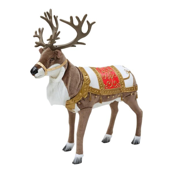 Home Accents Holiday 4 ft. Animated Reindeer Christmas Animatronic ...