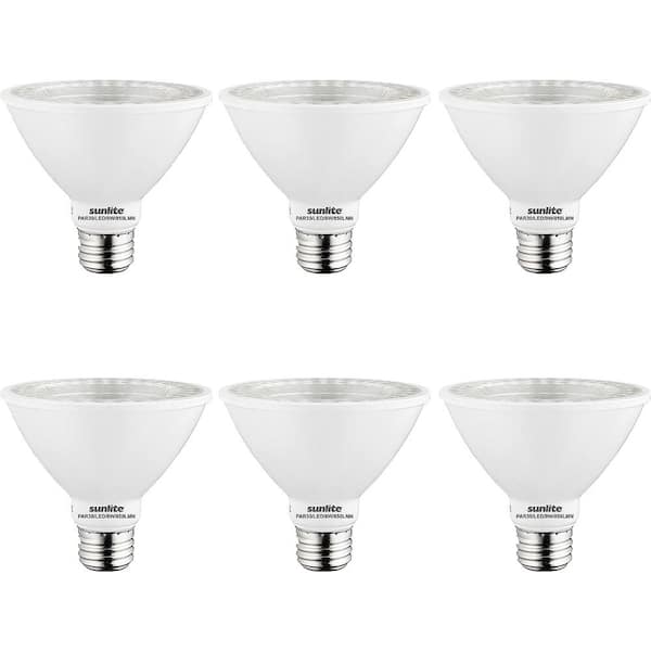 Sunlite 75-Watt Equivalent PAR30 Dimmable ETL Listed Medium E26 Base LED Light Bulb, Cool White 4000K (6-Pack)