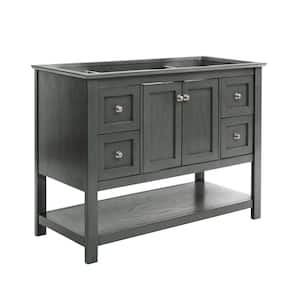 Manchester Regal 48 in. W Bathroom Vanity Cabinet Only in Gray Wood