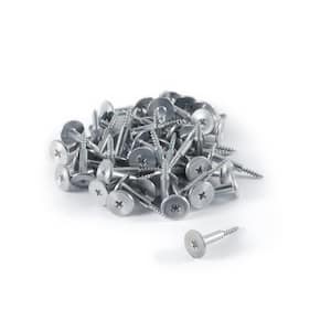 All-in-one Self-stop Fastener for AcoustAffix Surface Mount Panels in Mill Finish (40-Pack)