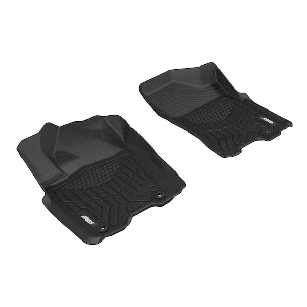 Aries StyleGuard XD Black Custom Heavy Duty Floor Liners, Select Nissan Titan Extended, Crew Cab, 1st Row Only