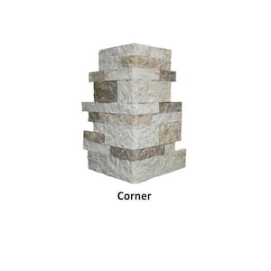 Autumn Mountain Brown 2 - 4 in. x 4 - 10 in. Cement Standard Corner/Finished End Wall Tiles (7.25 sq. ft./case)