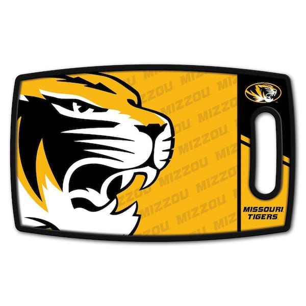 NCAA Missouri Tigers Logo Series Cutting Board 9in x 0.5in- Rectangle- Manufactured Wood and polypropylene