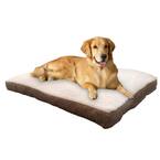 Jacquard Gusset Large 40" x 30" Dog Bed (Brown)