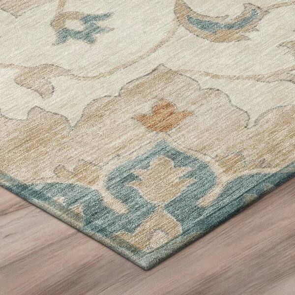 Chantille Machine Washable Indoor/Outdoor Abstract ACN2954 Linen 10 ft. x 14 ft. Area Rug