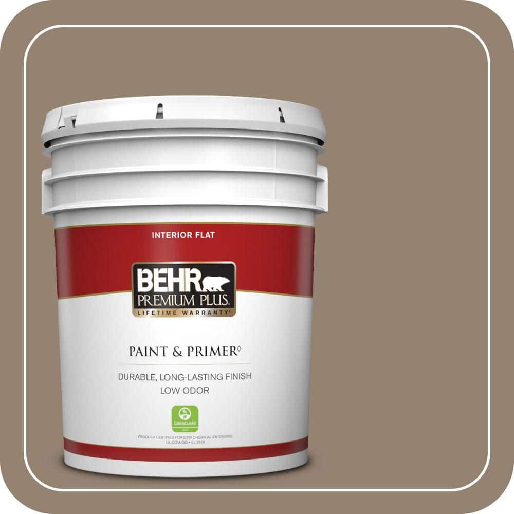5 gal. Home Decorators Collection #HDC-FL13-11 Hunt Club Brown Flat Low Odor Interior Paint & Primer price history on PriceWatchPro