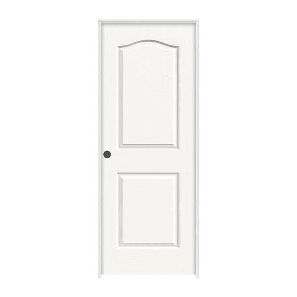 JELD-WEN 36 in. x 80 in. Princeton White Painted Right-Hand Smooth Molded Composite Single Prehung Interior Door
