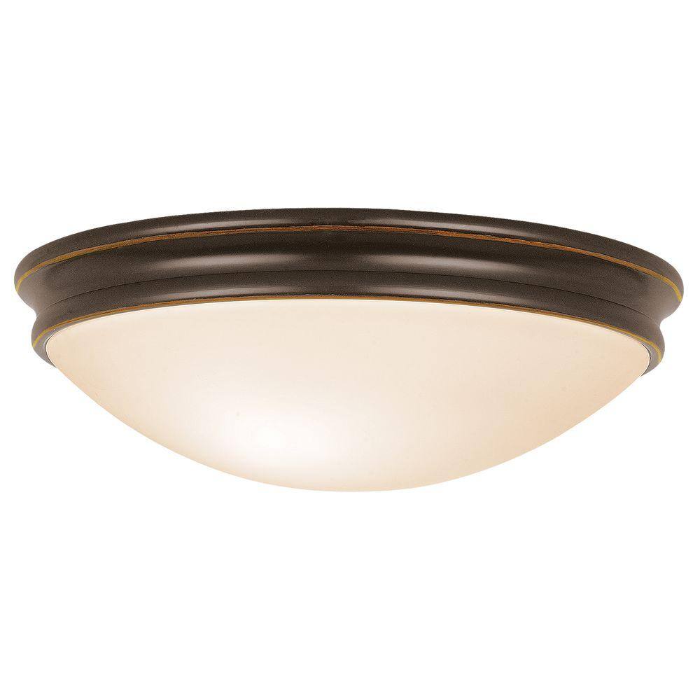 Access Lighting Atom 2-Light Oil Rubbed Bronze Flush Mount with Opal Glass  Shade 20725-ORB/OPL - The Home Depot