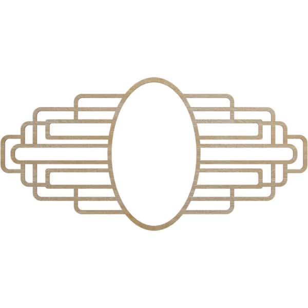 26 in. x 13 in. x 0.25 in. Wood Medallion Moulding