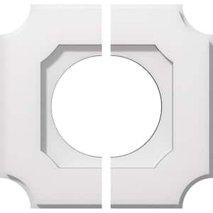 1 in. P X 6 in. C X 10 in. OD X 5 in. ID Locke Architectural Grade PVC Contemporary Ceiling Medallion, Two Piece