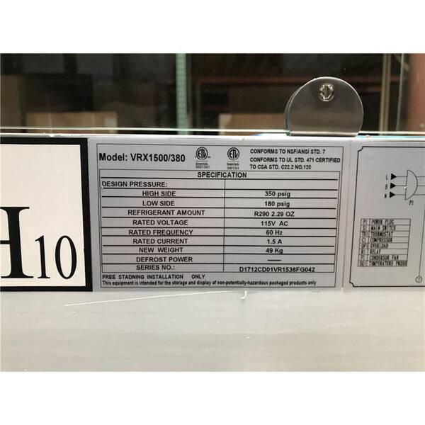 Cooler Depot 60 in. W 2.1 cu. ft. Commercial Countertop 