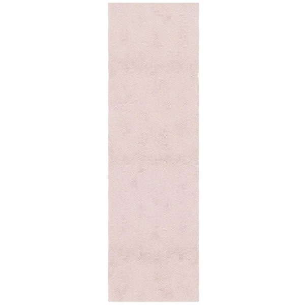 Runner Rug by the Foot 1 ft. 11.6 in. x 37 ft. Plush Area Runner for Hallways, Entryway and Stairs, Blush