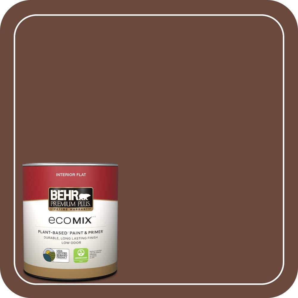 1 qt. #BXC-45 Classic Brown Flat EcoMix Plant-Based Interior Paint & Primer price history on PriceWatchPro