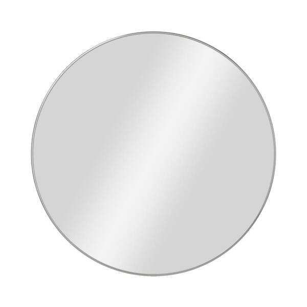 Umbra Hubba 34 in. x 34 in. Modern Round Framed Decorative Mirror ...