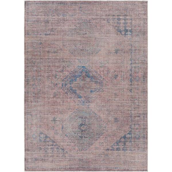Livabliss Granby Navy 3 ft. x 7 ft. Indoor Machine-Washable Area Rug