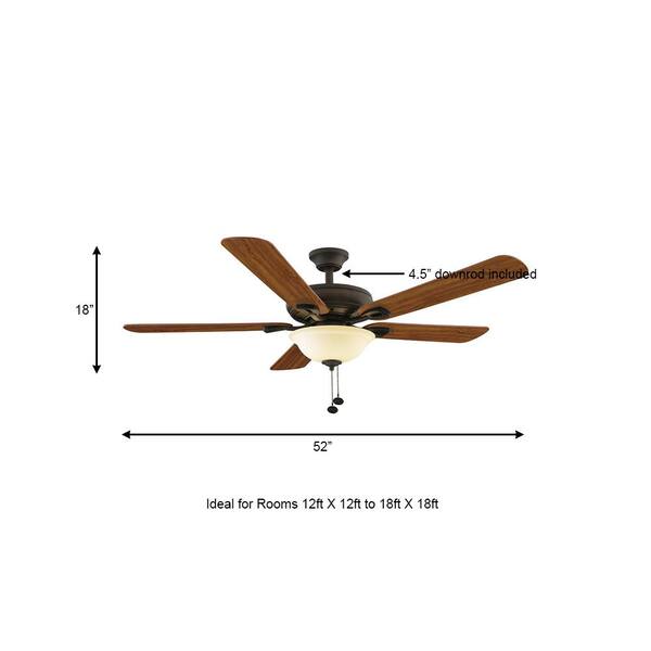 LED Oil-Rubbed Bronze Ceiling Fan 