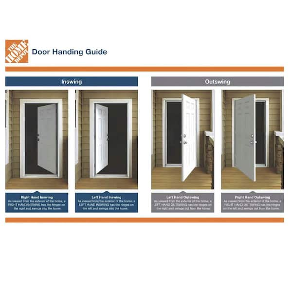 JELD-WEN 36 in. x 80 in. 6-Panel Primed Steel Prehung Left-Hand Inswing  Front Door w/Brickmould THDJW166100275 - The Home Depot