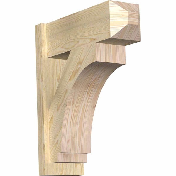 Ekena Millwork 8 in. x 26 in. x 22 in. Imperial Craftsman Rough Sawn Douglas Fir Outlooker