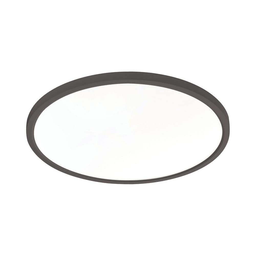 Edge Round Large 24 in. 1-Light Black Outdoor Integrated LED Flush Mount price history on PriceWatchPro