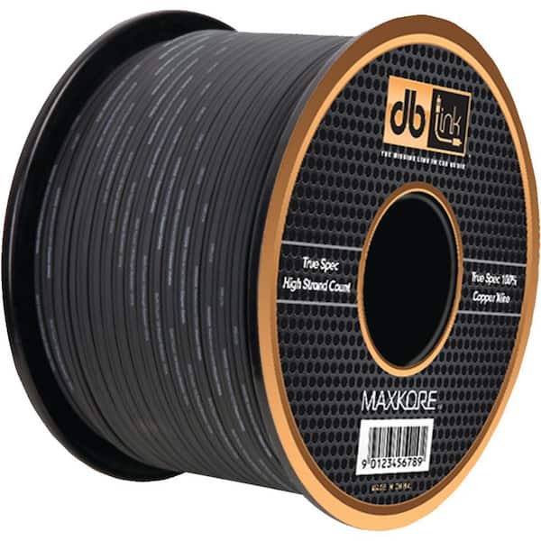 DB Link 100 ft. 10-Gauge Black Maxkore Soft-Touch Speaker Wire