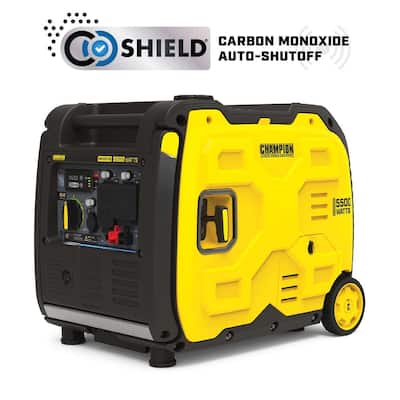 5500/4000-Watt Recoil Start Gasoline Powered RV Ready Inverter Generator with Quiet Technology, Free 3-Year Warranty