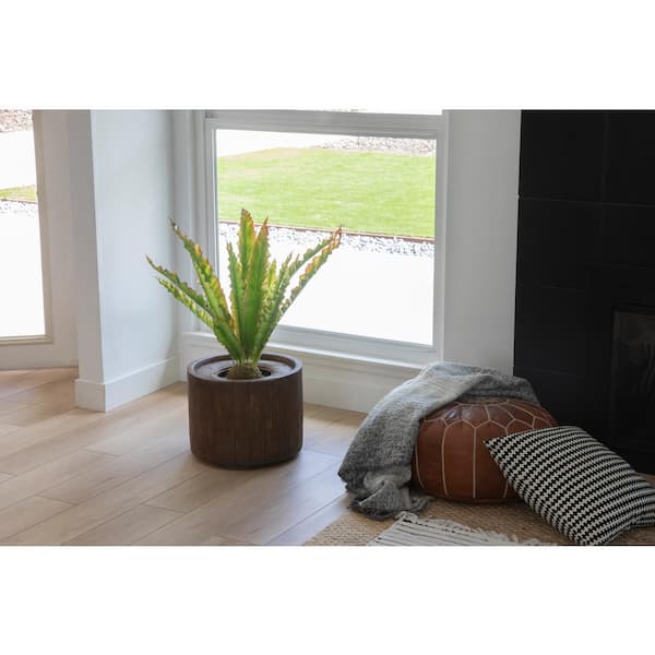 VINTAGE HOME 2.79 ft. Tall Artificial Faux Real Touch Real Touch Agava with Fiberstone Planter