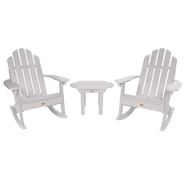 Highwood Classic Wesport White 3-Piece Recycled Plastic Patio Conversation Set