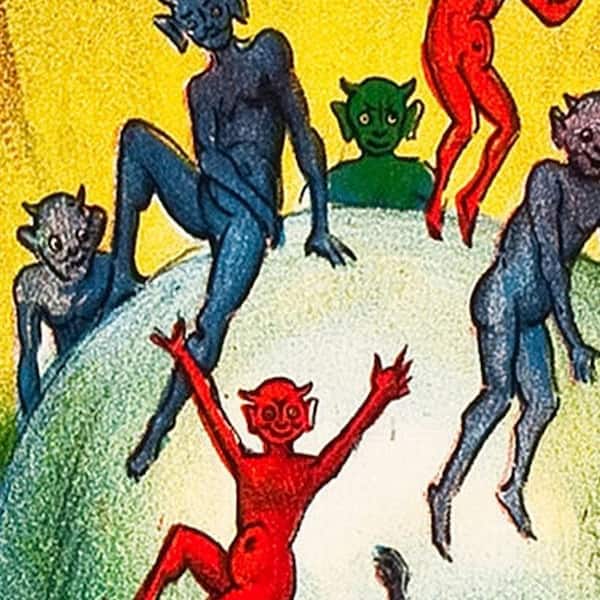 HomeRoots 36 in. Multicolor Vintage C1920S Carter Vintage Magic