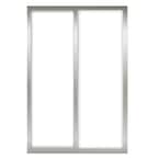 Contractors Wardrobe 48 in. x 81 in. Silhouette 1-Lite White Aluminum ...