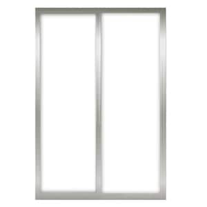 Contractors Wardrobe 60 in. x 81 in. Aurora Brushed Nickel Aluminum Frame  Mirrored Interior Sliding Closet Door AUR-6081BN2R - The Home Depot