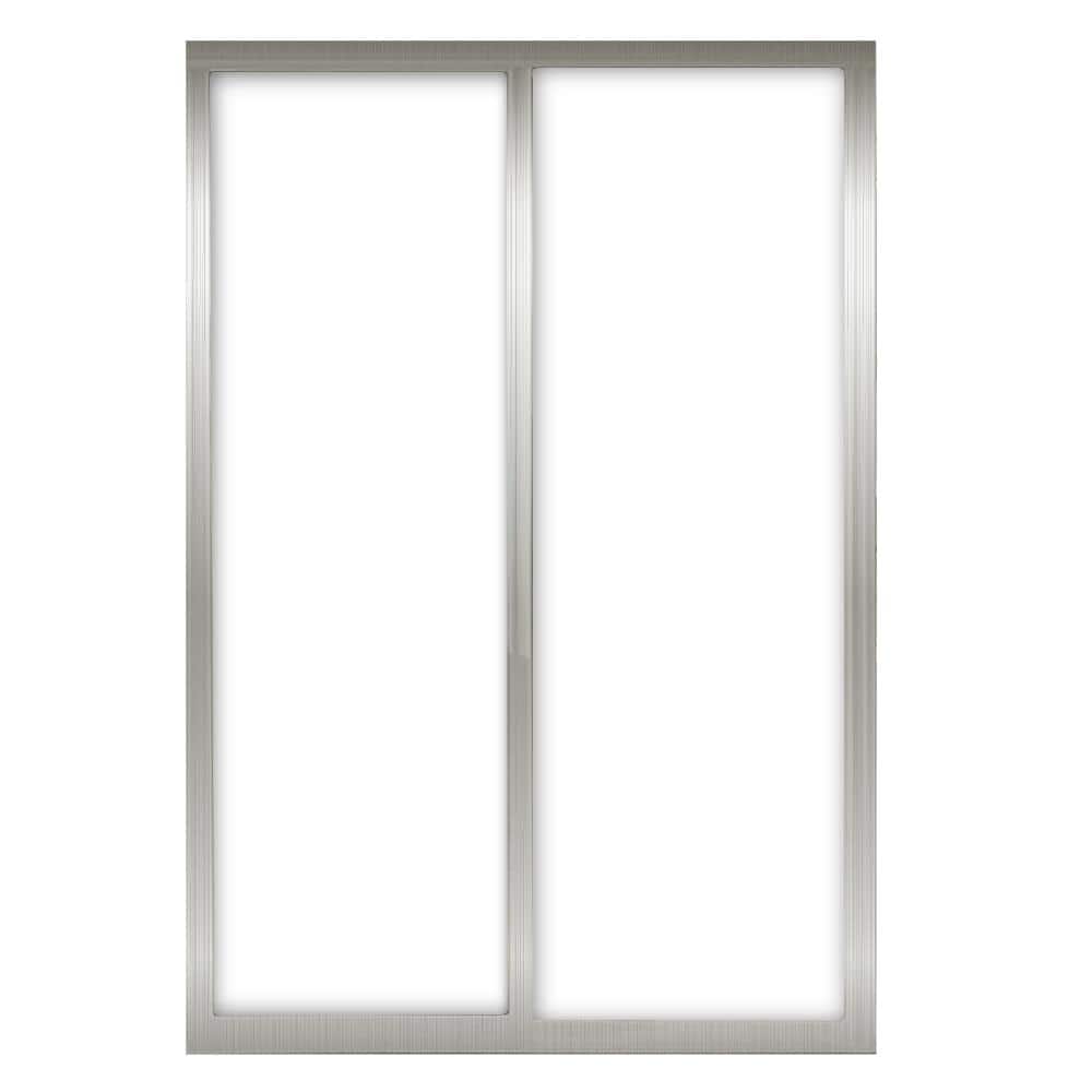 Contractors Wardrobe 72 in. x 81 in. Silhouette 1-Lite Brushed