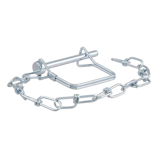 CURT 1/4 in. Safety Pin with 12 in. Chain (2-3/4 in. Pin Length)