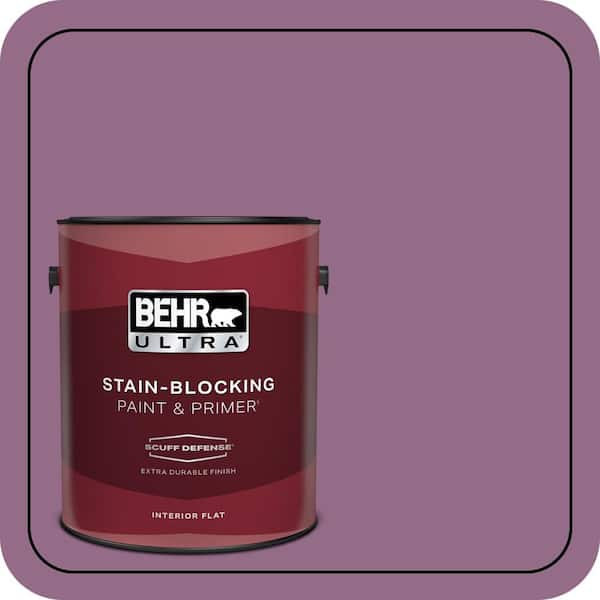BEHR ULTRA 1 gal. #M110-6 Sophisticated Lilac Extra Durable Flat Interior Paint & Primer