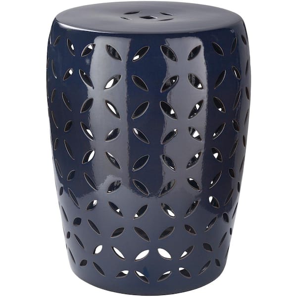 Araceli Cobalt Garden Stool