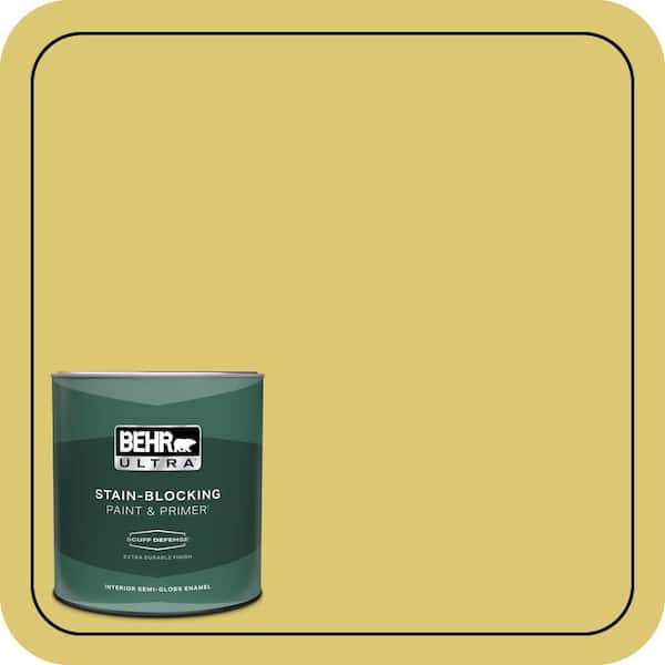 BEHR ULTRA 1 qt. #P330-5 Midori Extra Durable Semi-Gloss Enamel Interior Paint & Primer