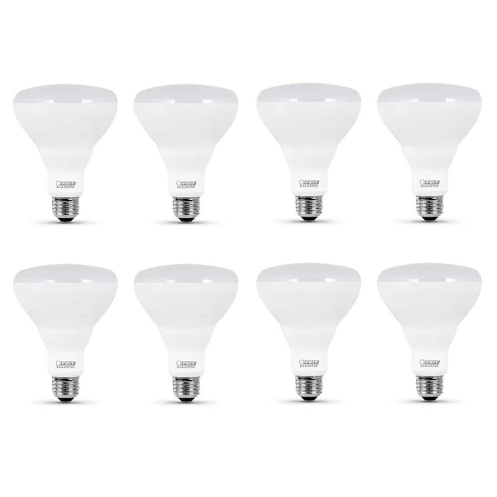 Feit Electric 85-Watt Equivalent BR30 Dimmable CEC ENERGY STAR Enhance 90+ CRI E26 Flood LED Light Bulb, Bright White 3000K (8-Pack)