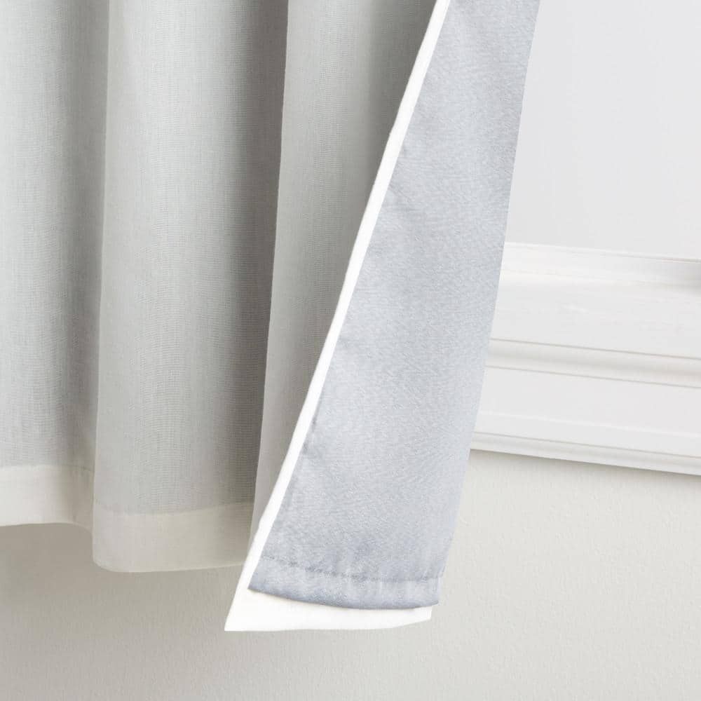 Ivory Linen Texture Blackout Grommet Window Panels, 50" x 84"