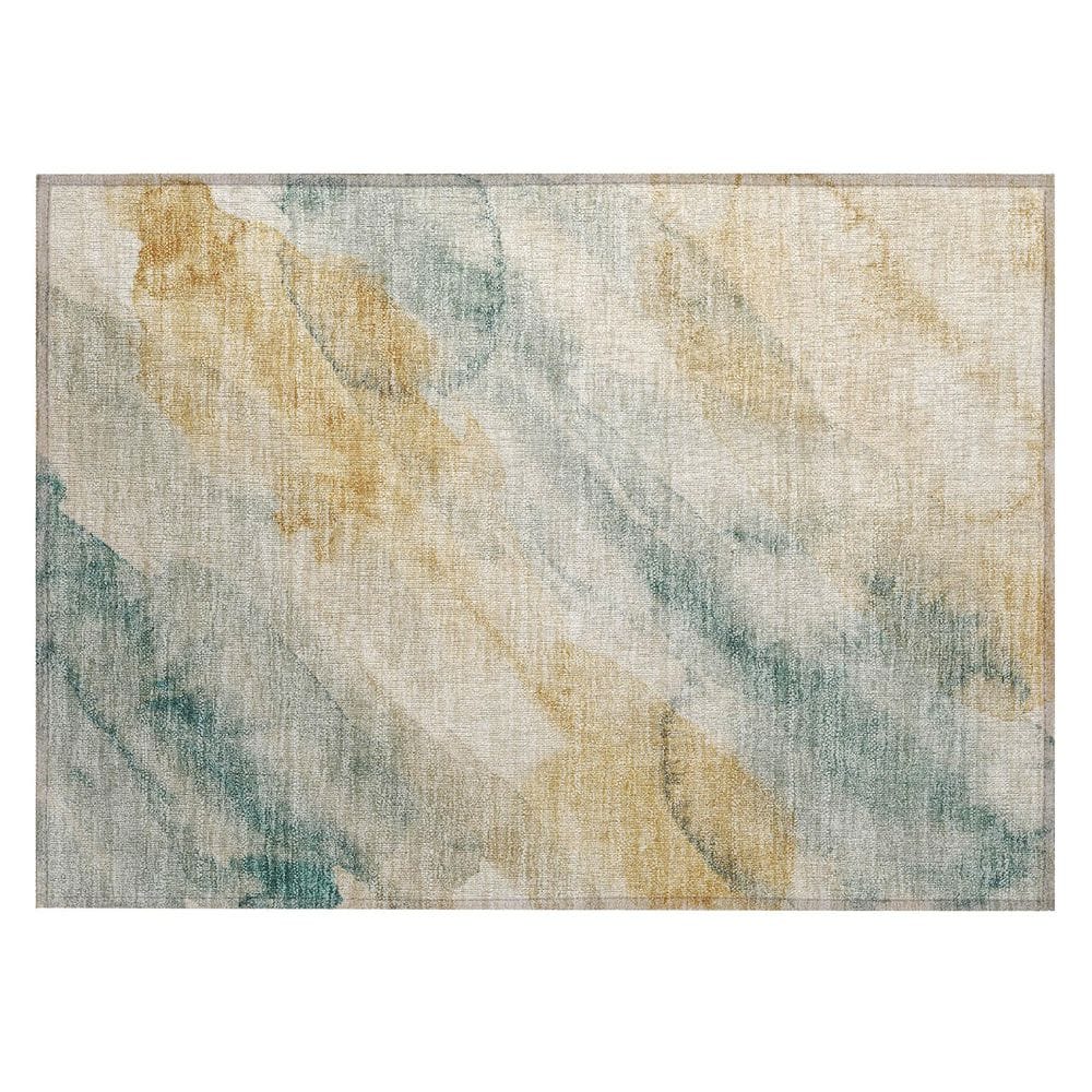 Chantille Machine Washable Indoor/Outdoor Abstract ACN2949 Turquoise 2 ft. x 3 ft. Accent Rug price history on PriceWatchPro
