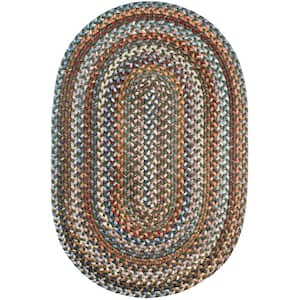 Annie Greengrass 2 ft. x 4 ft. Oval Indoor Braided Area Rug