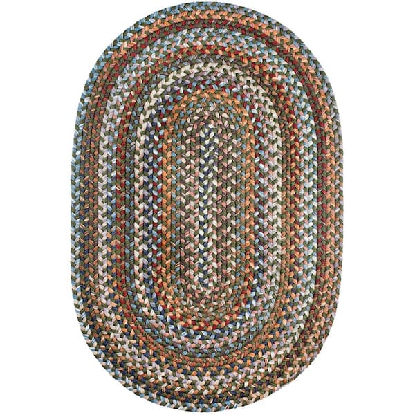 Rhody Rug Annie Greengrass 3 ft. x 5 ft. Oval Indoor Braided Area Rug