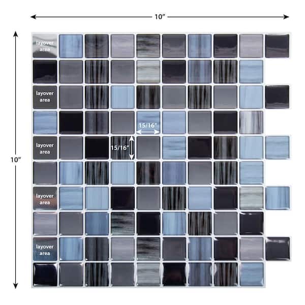 Unbranded Peel and Stick Wall Tiles for Kitchen Backsplash Bathroom and Living Room