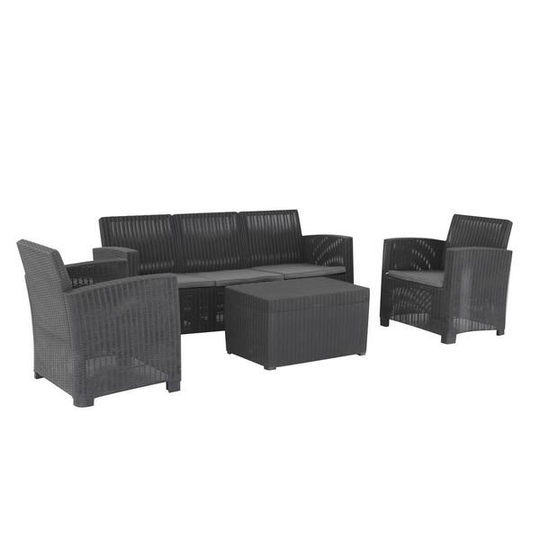 b and q rattan bistro set