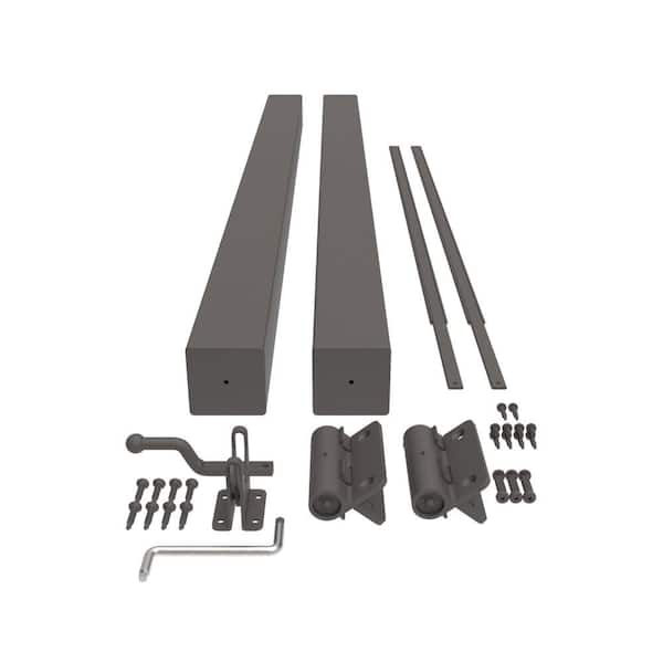 VersaRail Classic 42 in. Matte Bronze Aluminum Gate Kit