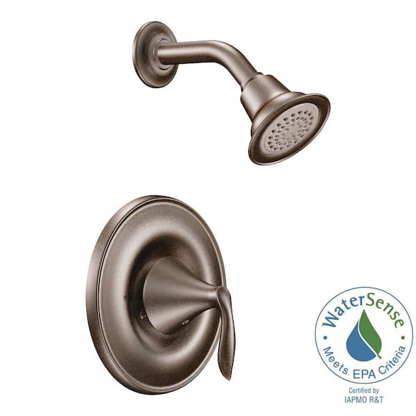 New Eva 1-Handle Posi-Temp Tub and Shower Trim Kit in Brushed Nickel Split Fit 