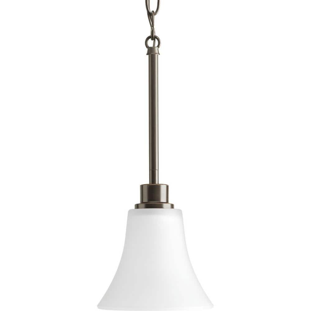 Joy Antique Bronze Mini Pendant Light with Fluted Glass
