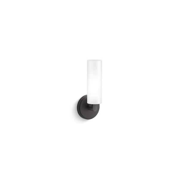 KOHLER Crue 1-Light Matte Black Wall Sconce